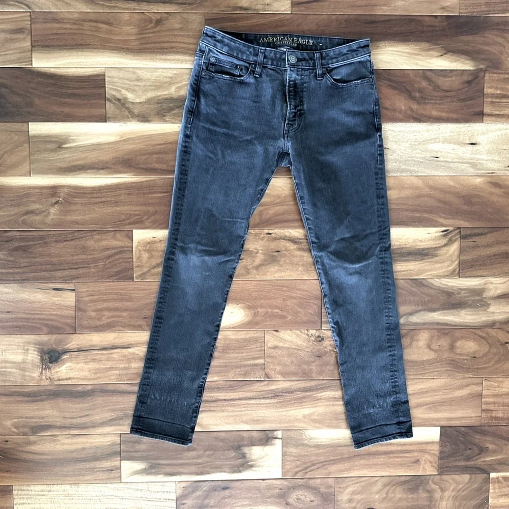 American Eagle Extreme Flex 4 Slim Faded Black Pants size 30x32